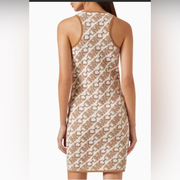 MICHAEL KORS EMPIRE LOGO JACQUARD MINI DRESS – SIZE SMALL - Picture 3 of 16